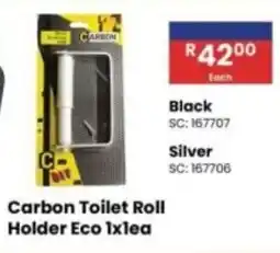 Africa Cash and Carry Carbon Toilet Roll Holder Eco offer