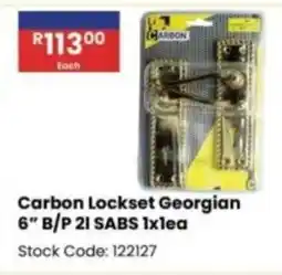 Africa Cash and Carry Carbon Lockset Georgian offer
