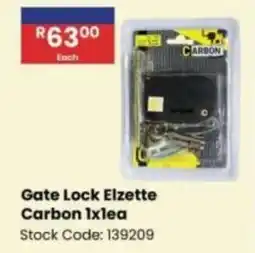 Africa Cash and Carry Gate Lock Elzette Carbon offer