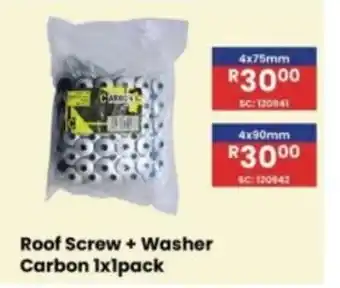 Africa Cash and Carry Roof Screw + Washer Carbon offer