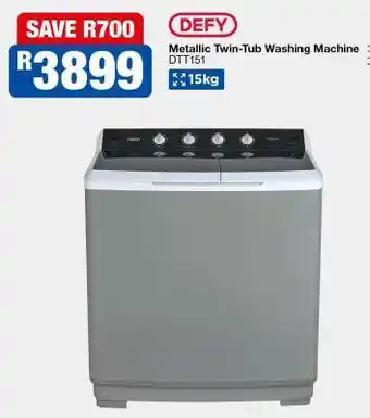 DEFY Metallic Twin-Tub Washing Machine
