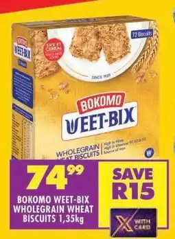 Shoprite BOKOMO WEET-BIX WHOLEGRAIN WHEAT BISCUITS 1.35kg offer