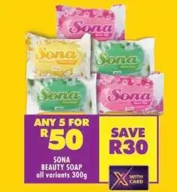 Shoprite SONA BEAUTY SOAP offer