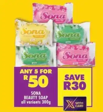 Shoprite SONA BEAUTY SOAP offer