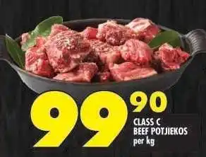 Shoprite CLASS C BEEF POTJIEKOS offer