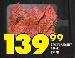 Shoprite TENDERISED BEEF STEAK offer