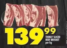 Shoprite THINLY SLICED BEEF BRISKET offer