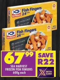 Shoprite Sea Harvest Frozen Fish Fingers offer