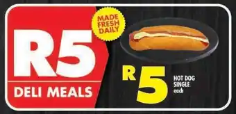 Shoprite HOT DOG SINGLE offer