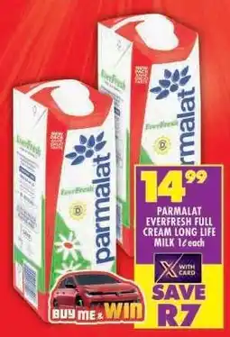 Shoprite PARMALAT EVERFRESH FULL CREAM LONG LIFE MILK offer