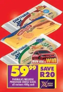 Shoprite PARMALAT/MELROSE PROCESSED CHEESE SLICES offer
