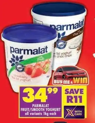 Shoprite PARMALAT FRUIT/SMOOTH YOGHURT offer