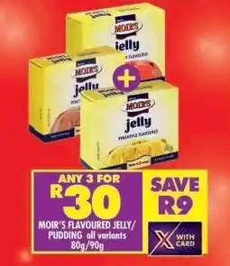 Shoprite MOIR'S FLAVOURED JELLY/PUDDING offer