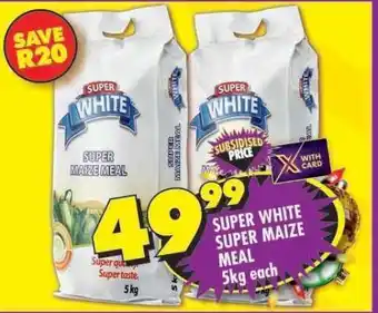 Shoprite SUPER WHITE Super Maize Meal offer