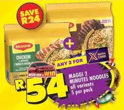 Shoprite MAGGI 2 MINUTES NOODLES offer
