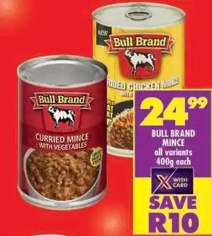 Shoprite Bull Brand Mince offer