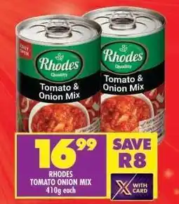 Shoprite RHODES TOMATO ONION MIX offer