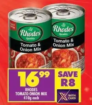 Shoprite RHODES TOMATO ONION MIX offer