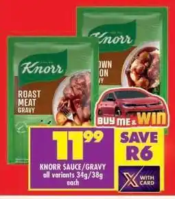 Shoprite KNORR SAUCE/GRAVY offer