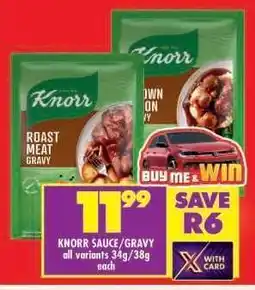 Shoprite KNORR SAUCE/GRAVY offer