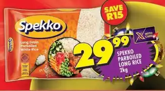 Shoprite SPEKKO PARBOILED LONG RICE 2kg offer