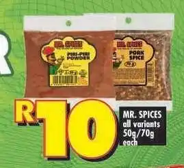 Shoprite MR. SPICES all variants offer