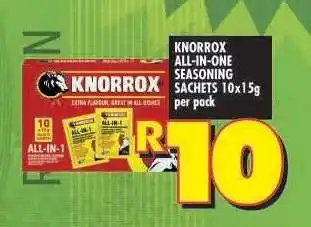 Shoprite KNORROX ALL-IN-ONE SEASONING SACHETS 10x15g per pack offer