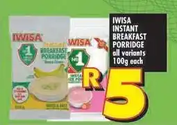 Shoprite IWISA Instant Breakfast Porridge offer