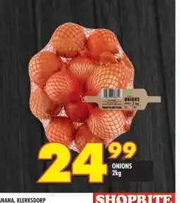Shoprite ONIONS 2kg offer