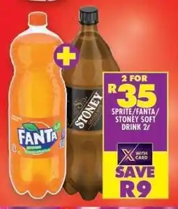 Shoprite Sprite/Fanta/Stoney Soft Drink 2ℓ offer