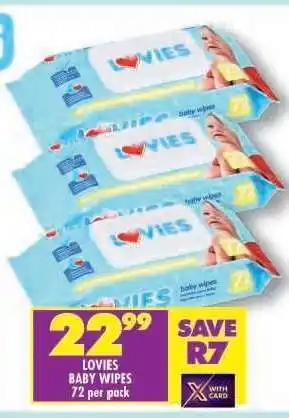 Shoprite LOVIES BABY WIPES offer
