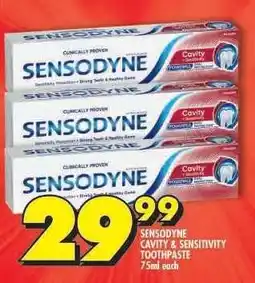 Shoprite SENSODYNE Cavity & Sensitivity Toothpaste offer