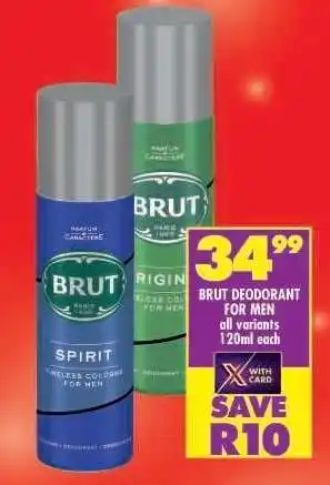 Shoprite BRUT DEODORANT FOR MEN offer