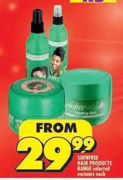 Shoprite SOFNFREE HAIR PRODUCTS RANGE offer