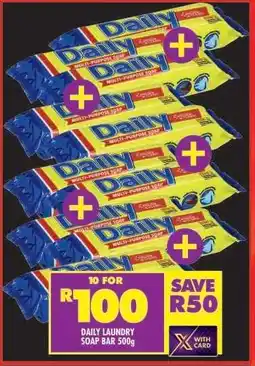 Shoprite DAILY LAUNDRY SOAP BAR 500g offer