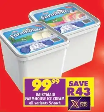 Shoprite DAIRYMAID FARMHOUSE ICE CREAM offer