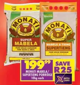 Shoprite MONATI MABELA/SUPERTIENG PORRIDGE offer
