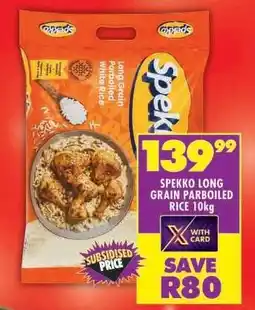 Shoprite Spekko Long Grain Parboiled Rice 10kg offer