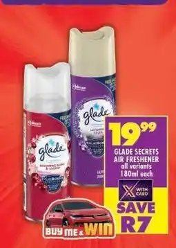 Shoprite Glade Secrets Air Freshener offer