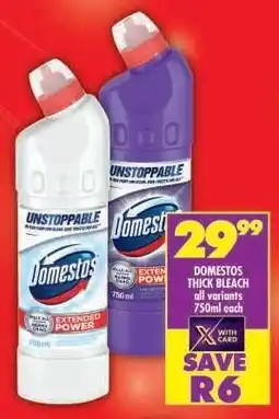 Shoprite Domestos Thick Bleach offer