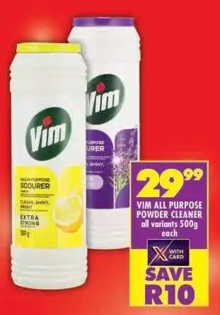 Shoprite VIM ALL PURPOSE POWDER CLEANER offer