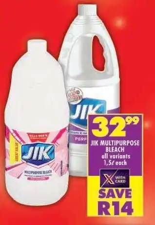 Shoprite JIK multipurpose bleach offer