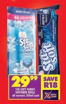 Shoprite STA-SOFT FABRIC SOFTENER REFILL offer