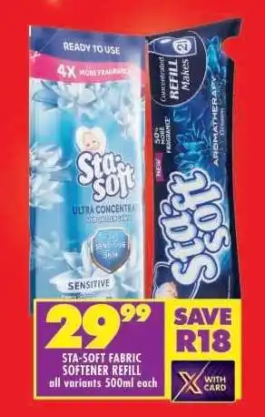 Shoprite STA-SOFT FABRIC SOFTENER REFILL offer