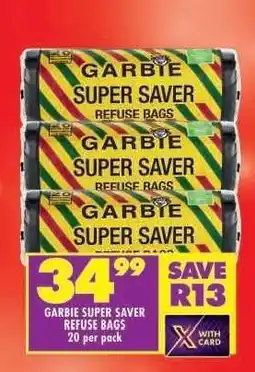 Shoprite Garbie Super Saver Refuse Bags offer
