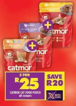 Shoprite CATMOR CAT FOOD POUCH offer