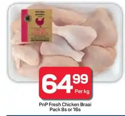 Pick n Pay Hypermarket PnP Fresh Chicken Braai Pack 8s or 16s offer