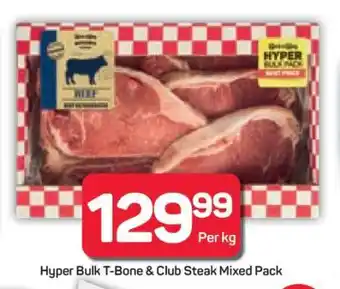 Pick n Pay Hypermarket Hyper Bulk T-Bone & Club Steak Mixed Pack offer