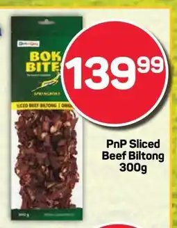 Pick n Pay PnP Sliced Beef Biltong 300g offer