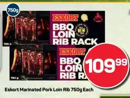 Pick n Pay Eskort Marinated Pork Loin Rib 750g Each offer